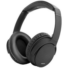 Cuffie Over Ear Bluetooth Stereo Nero Eliminazione del rumore pieghevole, headset con microfono,