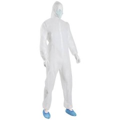 Kit di protezione monouso con tuta Taglia: XXL Bianco