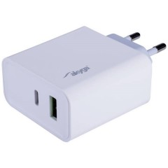 Caricatore per smartphone USB-C™, USB-A Bianco