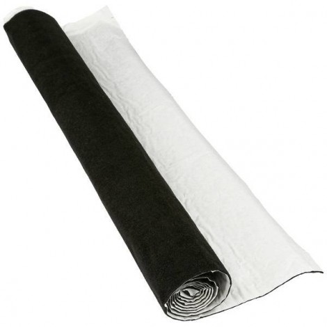 Tessuto di rivestimento Nero (L x L) 1400 mm x 700 mm 1 Rotolo(i)