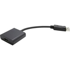 DisplayPort / HDMI Cavo adattatore Spina DisplayPort, Presa HDMI-A 0.15 m Nero Cavo Displayport