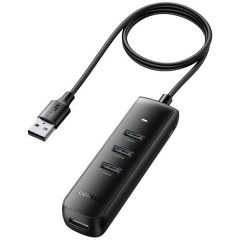 USB 3.0 HUB 4 Ports 4 Porte Hub USB 3.0 Nero