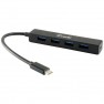 4 Porte USB-C™ (USB 3.1) Multiport Hub Nero