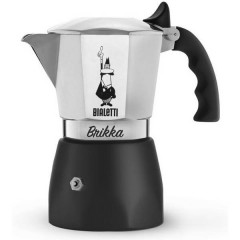 Brikka 4 Cup Macchina per caffè espresso Nero, Argento