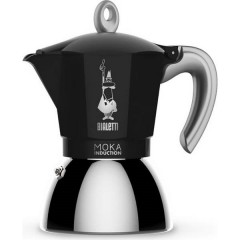 New Moka Induction 4 Cup Macchina per caffè espresso Nero