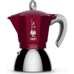 New Moka Induction 6 Cup Macchina per caffè espresso Rosso