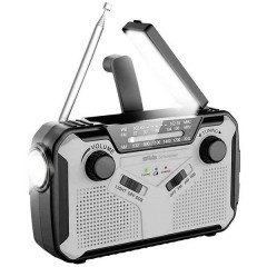 SOS 112 Radio per esterni FM, AM AUX, AM, FM, USB Funzione di carica della batteria , Manovella,