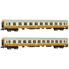 N Kit di 2 vagoni per treno da viaggio Citta Express della DR