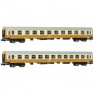 N Kit di 2 vagoni per treno da viaggio Citta Express della DR
