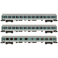 N Set di 3 vagoni per il trasporto locale di DB-AG HN4367