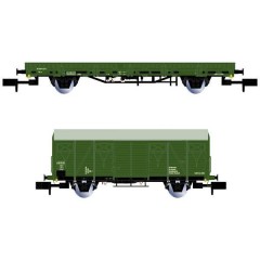N Kit di 2 vagoni ferroviari della DR HN6567