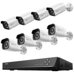 NVS16-5KB8-A LAN IP-Kit videocamere sorveglianza 16 canali con 8 camere 4096 x 2512 Pixel