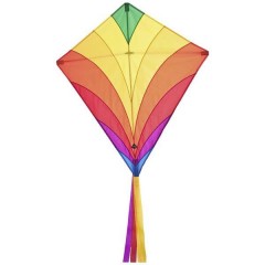 Monofilo Aquilone statico Eddy Rainbow Larghezza estensione 680 mm Intensità del vento 2 - 5 bft