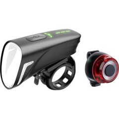 Kit illuminazione bicicletta LED (monocolore) a batteria ricaricabile