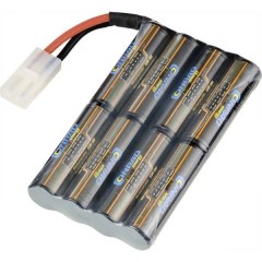 Batteria ricaricabile per ricevitore NiMh 9.6 V 2300 mAh Numero di celle: 8 Stick Spina Tamiya