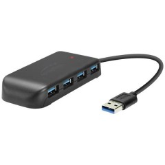 Snappy Evo 7 Porte Hub USB 3.0 Display a LED Nero