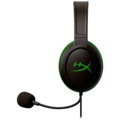 CloudX Chat Headset (Xbox Licensed) Gaming Cuffie Over Ear via cavo Mono Nero/Verde regolazione del volume, Muto