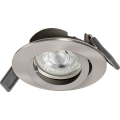 RECESS DOWNLIGHT TWISTLOCK GU10 Lampada a LED da incasso per bagno GU10 4.5 W IP20 Nickel