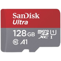 microSDXC Ultra 128GB (A1/UHS-I/Cl.10/140MB/s) + Adapter Scheda microSDXC 128 GB A1 Application Performance