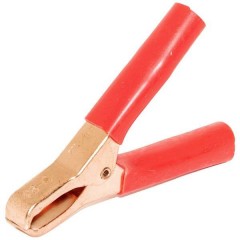 Miniatur-Batterieklemme Rame, Rosso Campo di serraggio max.: 29 mm Lunghezza: 74 mm 1 