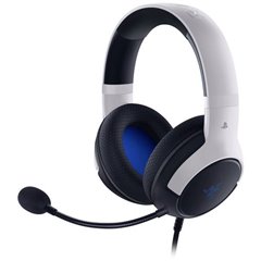 Kaira X - PlayStation Gaming Cuffie Over Ear via cavo Stereo Bianco headset con microfono, regolazione del volume