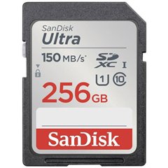 SDXC Ultra 256GB (Class 10/UHS-I/150MB/s) Scheda SDXC 256 GB UHS-Class 1 impermeabile, antiurto