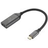 HDMI Cavo adattatore Spina USB-C® 15 cm Nero Schermatura intrecciata Cavo Thunderbolt™