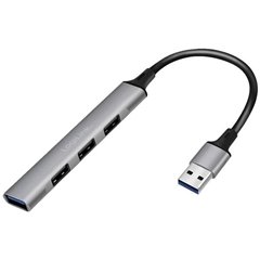 Hub USB 3.0 Alluminio grigio
