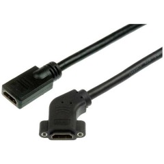 HDMI Cavo adattatore Presa HDMI-A 0.3 m Nero Cavo HDMI