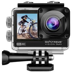 Vision Duo 4K Action camera 4K, Dual-Display, Resistente agli spruzzi dacqua, Antipolvere,