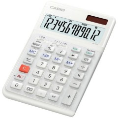 Calcolatrice da tavolo Bianco Display (cifre): 12 a batteria, a energia solare (L x A x P) 111 x 178 x