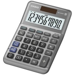 Calcolatrice da tavolo Grigio Display (cifre): 10 a batteria, a energia solare (L x A x P) 101 x 148.5 x