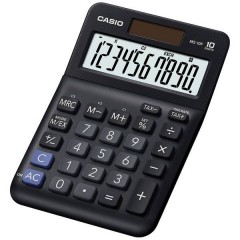 Calcolatrice da tavolo Nero Display (cifre): 10 a batteria, a energia solare (L x A x P) 101 x 148.5 x 27.6