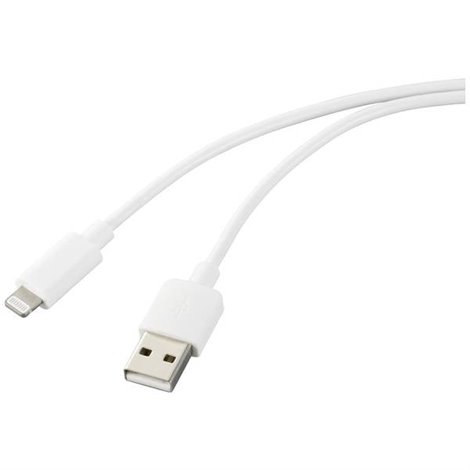 Apple iPad/iPhone/iPod Cavo [1x Spina A USB 2.0 - 1x Spina Dock Lightning Apple] 1.00 m Bianco