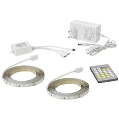 Led Strip 10m Kit base striscia LED ERP: G (A - G) 240 V 10 m Da bianco caldo a bianco freddo