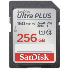 SDXC Ultra PLUS 256GB (Class10/V10/UHS-I/160MB/s) Scheda SDXC 256 GB Class 10, UHS-Class 1