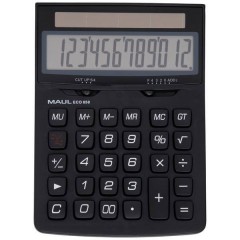 ECO 850 Calcolatrice tascabile Nero Display (cifre): 12 a energia solare (L x A x P) 126 x 174 x 35 mm