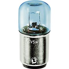 Mini lampadina tubolare 110 V, 130 V 5 W BA15d Trasparente 1 pz.