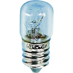 Mini lampadina tubolare 220 V, 260 V 3 W, 5 W E14 Trasparente 1 pz.