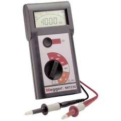 MIT230 Insulation Tester EN Misuratore di isolamento 250 V, 500 V, 1000 V 999 MΩ