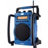 Radio da cantiere FM, AM AUX antispruzzo , antipolvere , antiurto , torcia elettrica Blu
