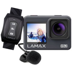 LAMAX X9.2 Action camera 4K, Stabilizzatore di immagine, Dual-Display, Resistente agli spruzzi dacqua, Touch