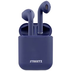 Cuffie In Ear Bluetooth Stereo Blu headset con microfono, Custodia di ricarica, controllo touch