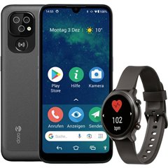 8100 + Watch Smartphone senior 32 GB 15.5 cm (6.1 pollici) Nero Android™ 11