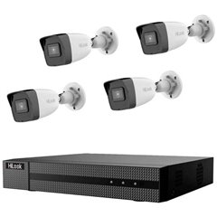 LAN IP-Kit videocamere sorveglianza 4 canali con 4 camere 3840 x 2160 Pixel