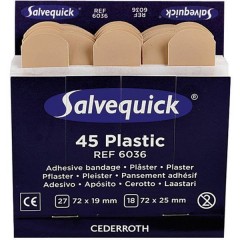 Salvequick Refill 6036 strisce di cerotti impermeabili 6x 45 pezzi