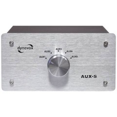 AUX-S Switch audio RCA Contenitore in metallo Argento