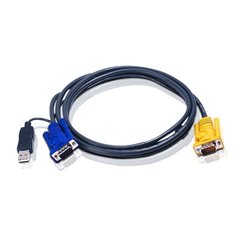 Aten Cavo per KVM USB/SPHD-15 mt. 1,8, 2L-5202UP Nero 2 metri
