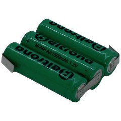 Pacco batteria 3x Stilo (AA) 3AA1500 linguette a saldare a Z NiMH 3.6 V 1500 mAh