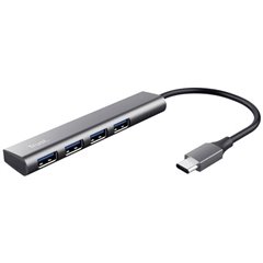 Halyx-4-port 1+4 Porte USB-C® (USB 3.1) Multiport Hub Grigio scuro